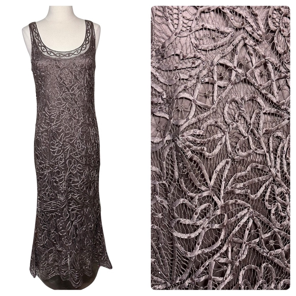 Soulmates Dusty Mauve Lace Maxi Dress
